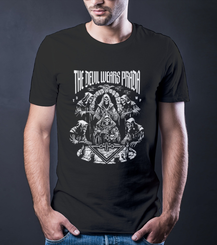 The Devil Wears Prada Ritual Dye TDWP Monks And Altar T-Shirt
