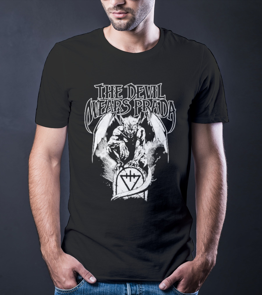 The Devil Wears Prada Gargoyle Winged Creature Gravesite T-Shirt