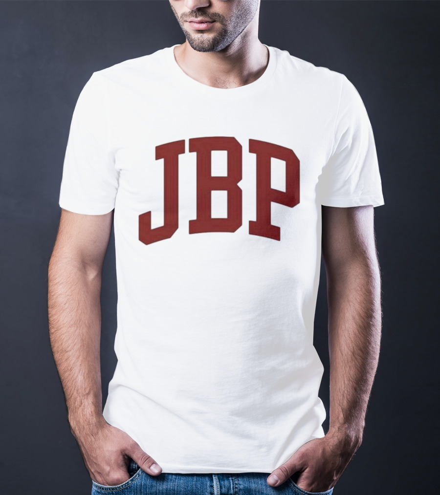 JBP Cream Bold Red Letters T-Shirt