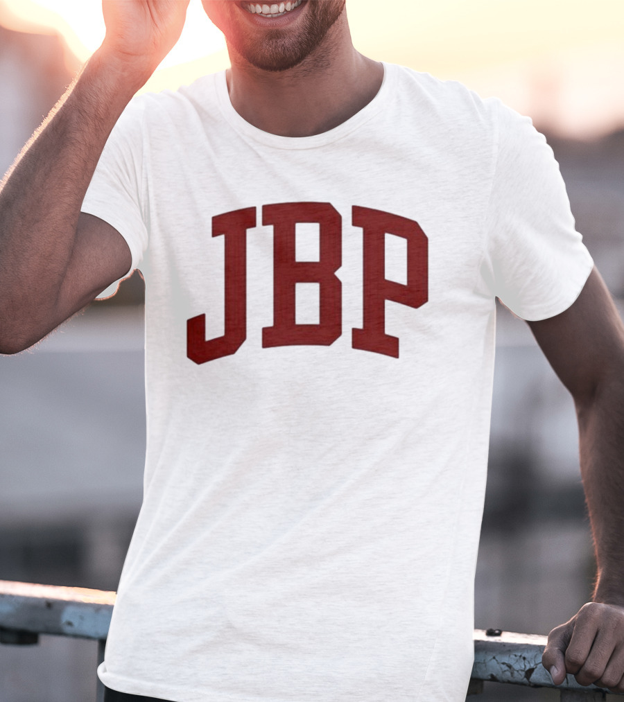 JBP Cream Bold Red Letters T-Shirt