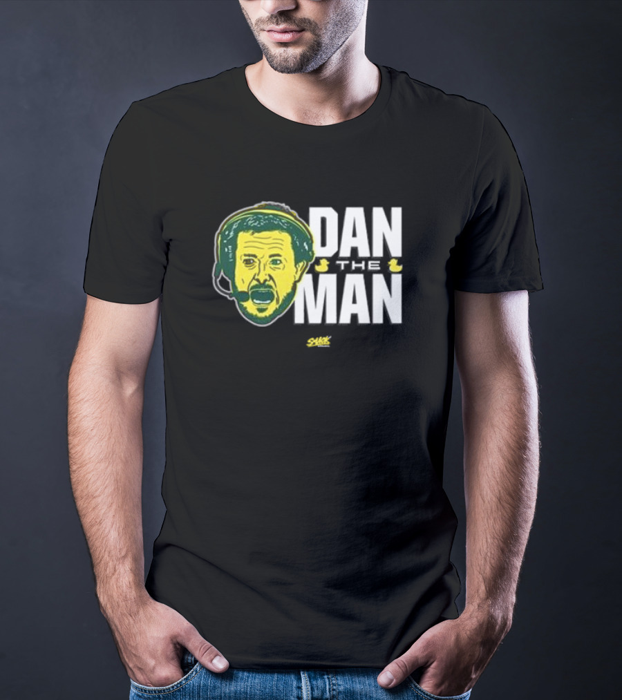 Dan Lanning Oregon Dan The Man Ducks Coach Headset Face T-Shirt