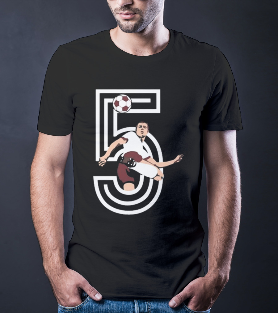 Der Kaiser Franz Beckenbauer Iconic Number 5 Soccer Legend T-Shirt