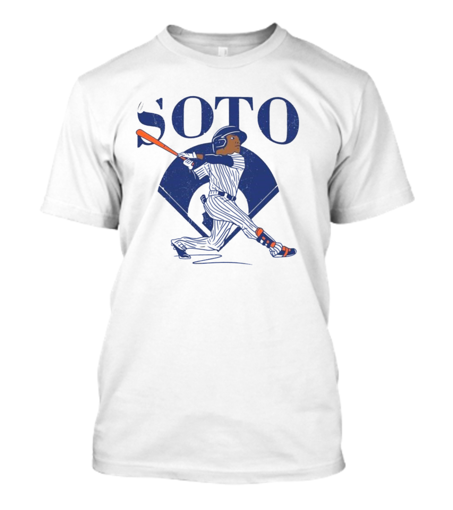 Soto Baseball Caricature Queens Diamond T-Shirt