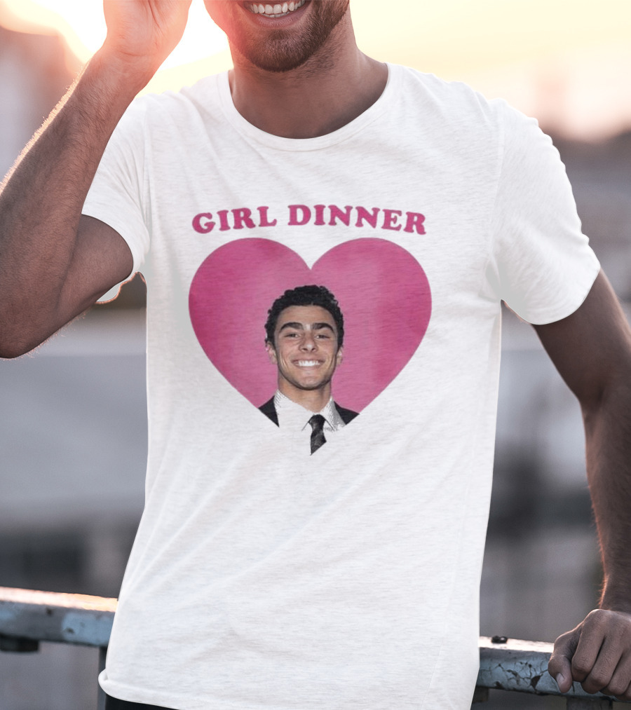 Luigi Mangione Girl Dinner Heart Shape T-Shirt