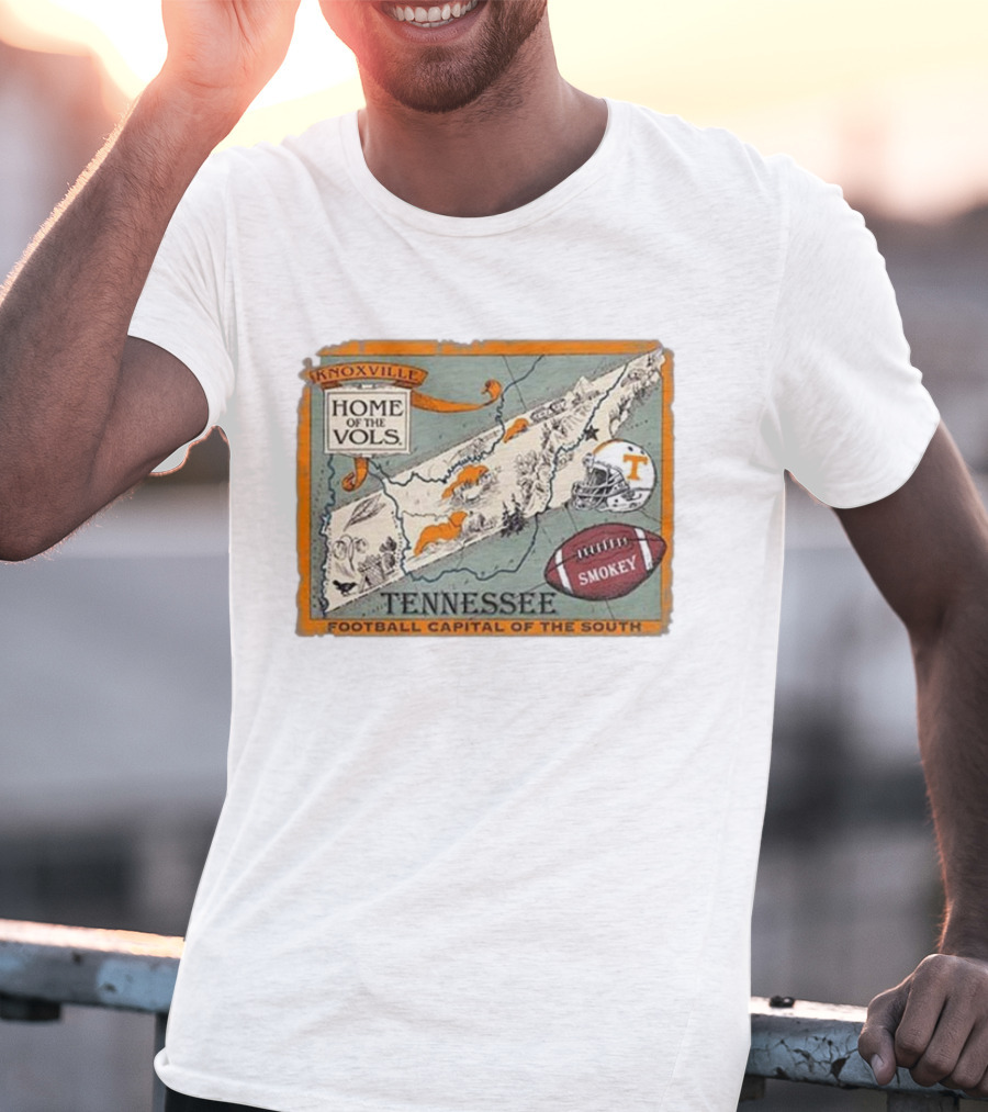 Tennessee Knoxville Home Of The Vols Football Capital Of The South Smokey T-Shirt