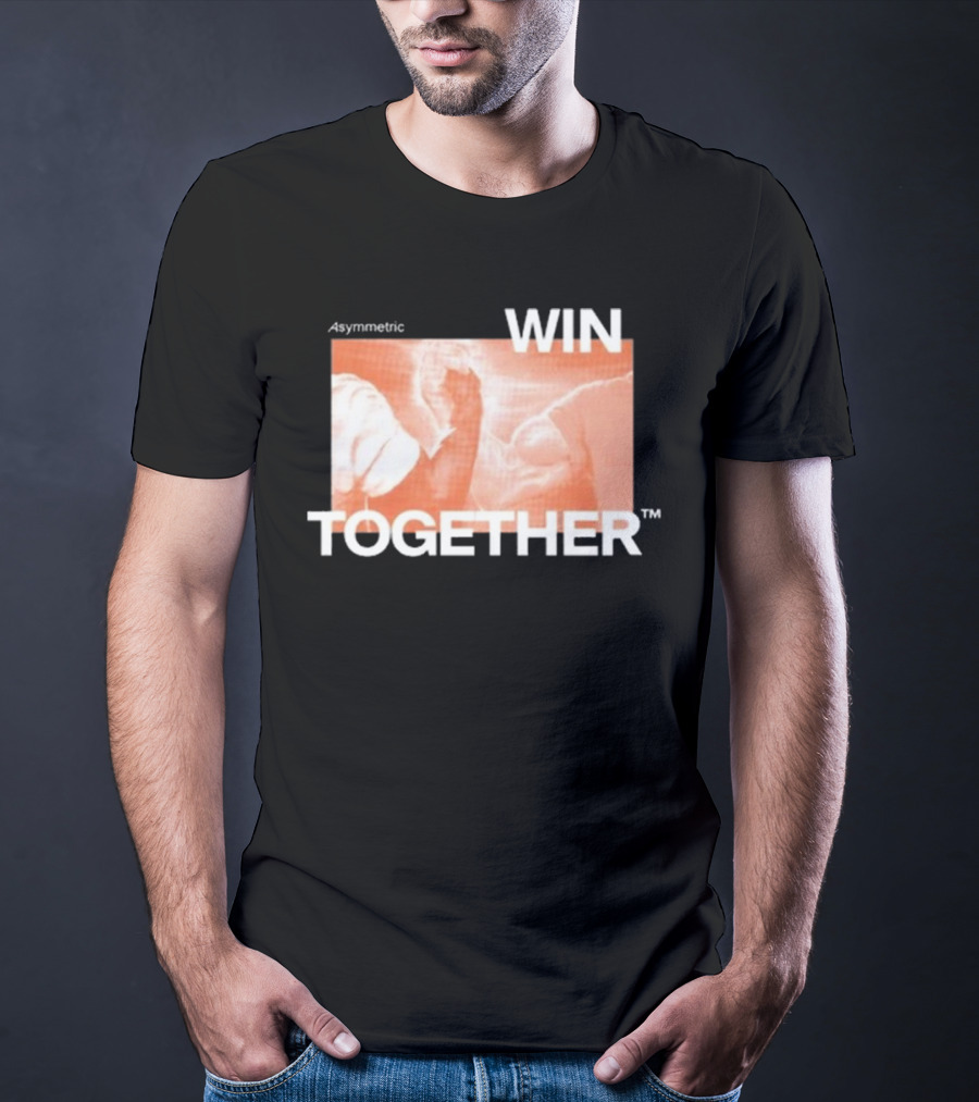 Asymmetric Win Together Iconic Handshake Unity T-Shirt