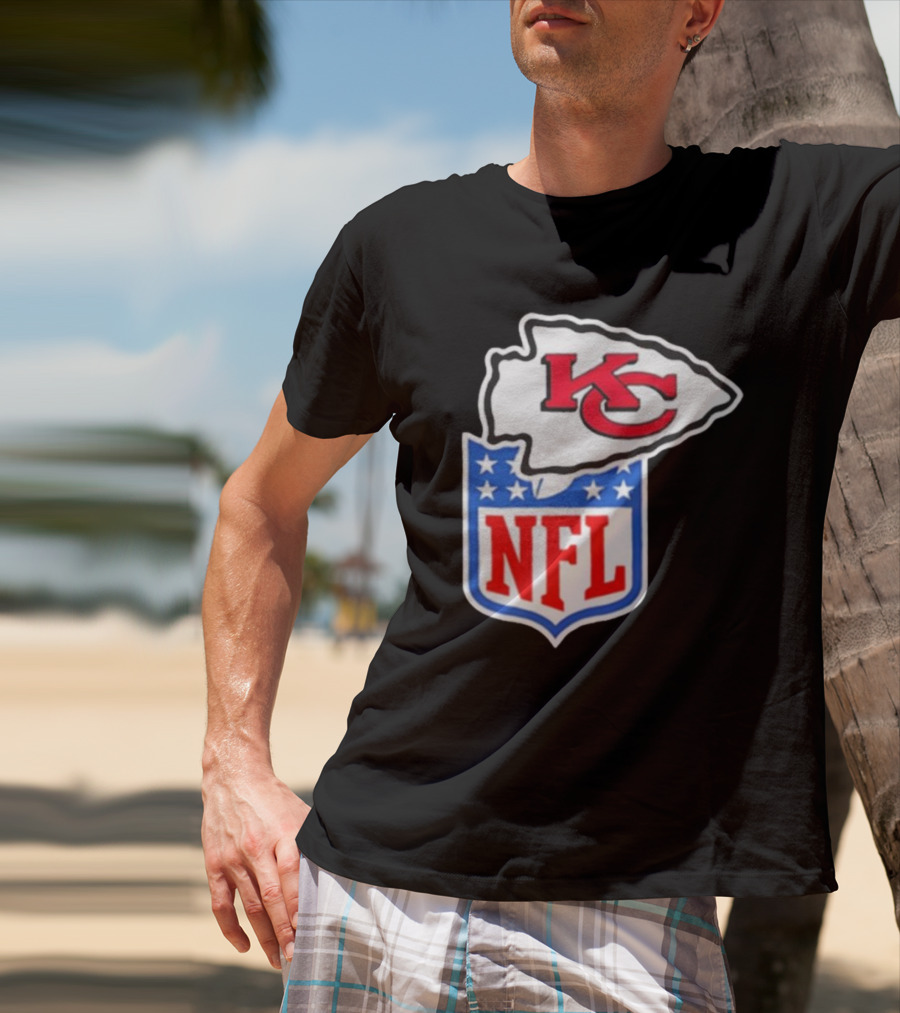 Kansas City Chiefs NFL Shield Emblem Collaboration T-Shirt