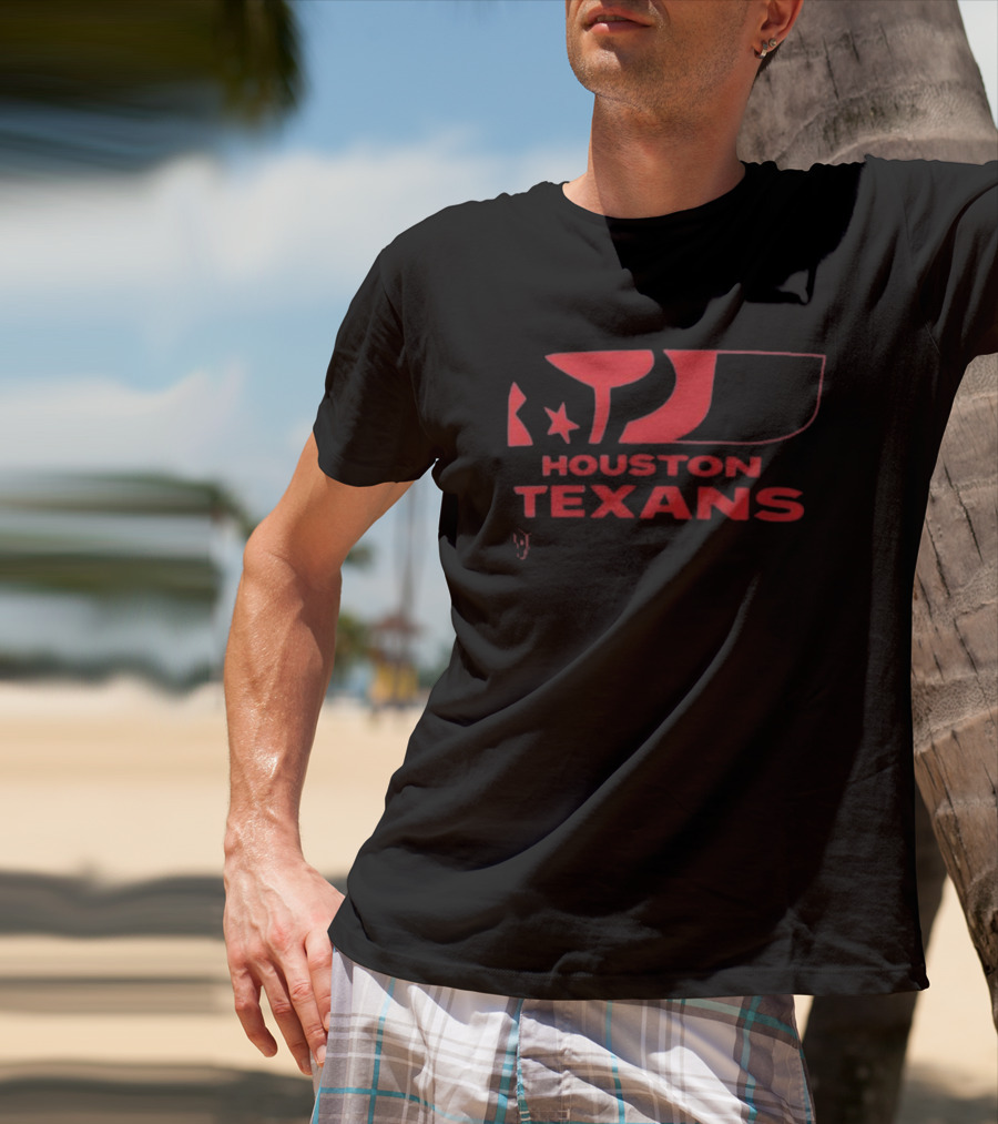 Houston Texans NFL Red Logo Fan Essential T-Shirt