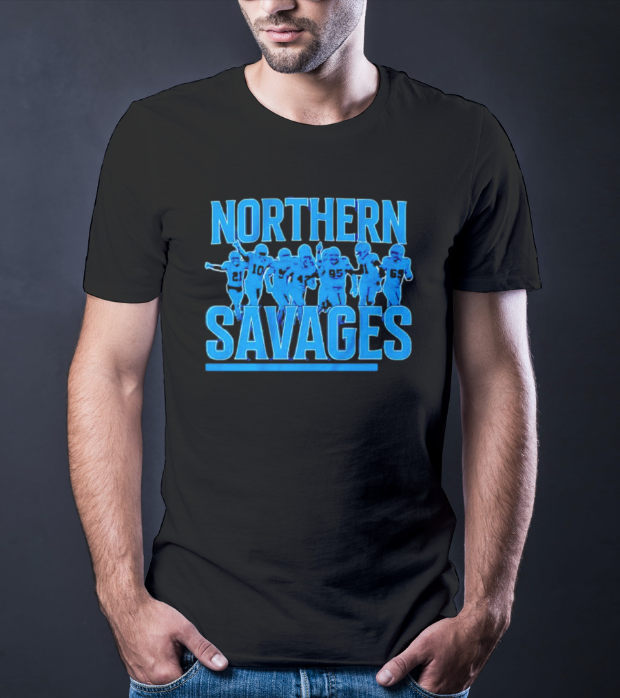 Northern Savages Detroit Lions Football Team Spirit T-Shirt