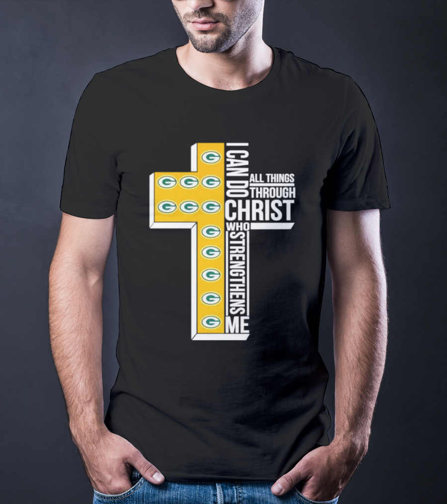 Green Bay Packers I Can Do All Things Through Christ Who Strengthens Me T-Shirt