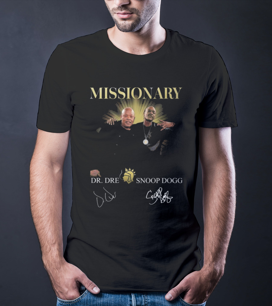 Missionary Snoop Dogg Dr Dre Signatures Collaboration T-Shirt