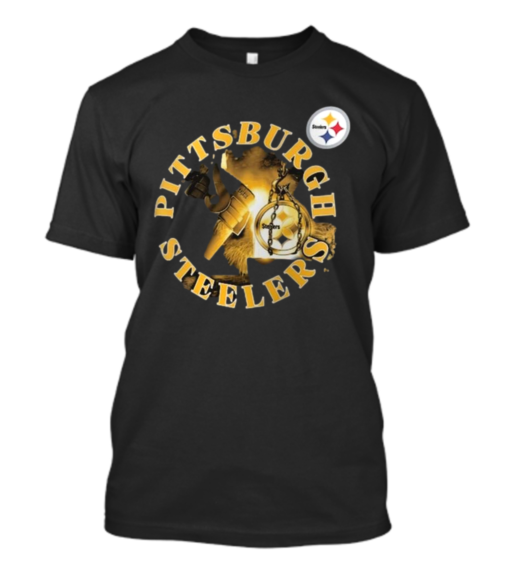 Pittsburgh Steelers Iconic Emblem Sporting Chance Tri-Blend T-Shirt