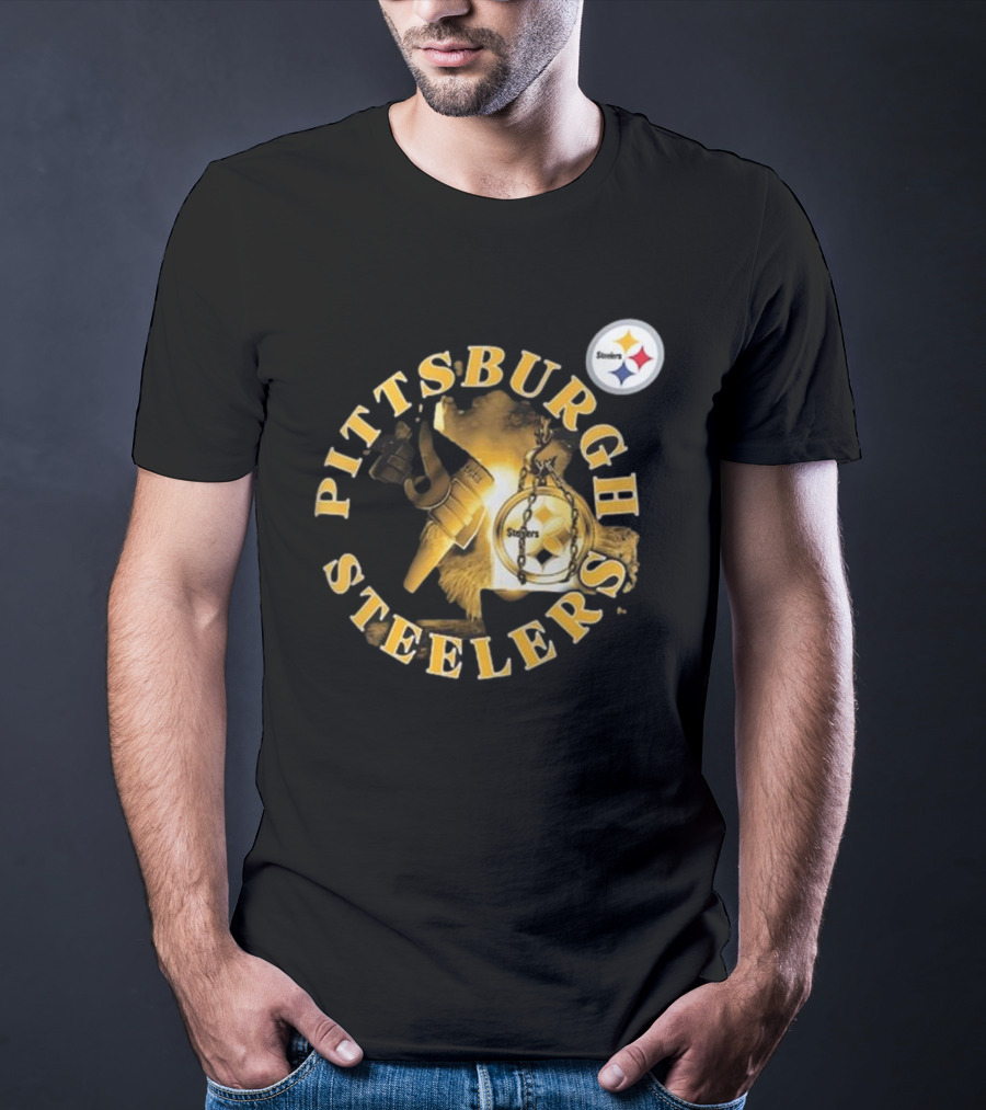 Pittsburgh Steelers Iconic Emblem Sporting Chance Tri-Blend T-Shirt