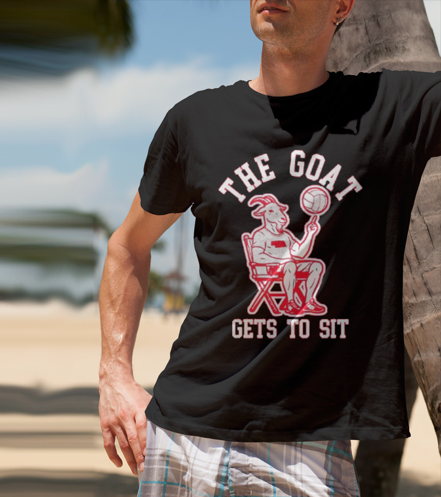 The Goat Gets To Sit Spinning Volleyball T-Shirt