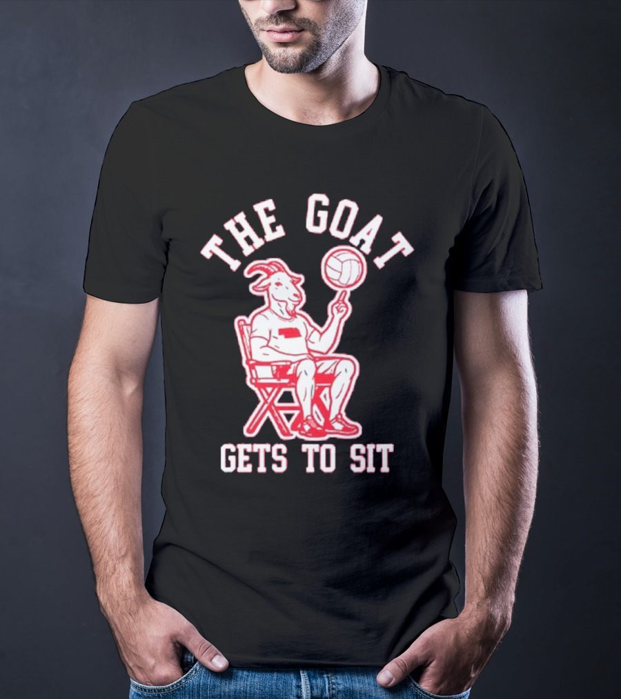 The Goat Gets To Sit Spinning Volleyball T-Shirt
