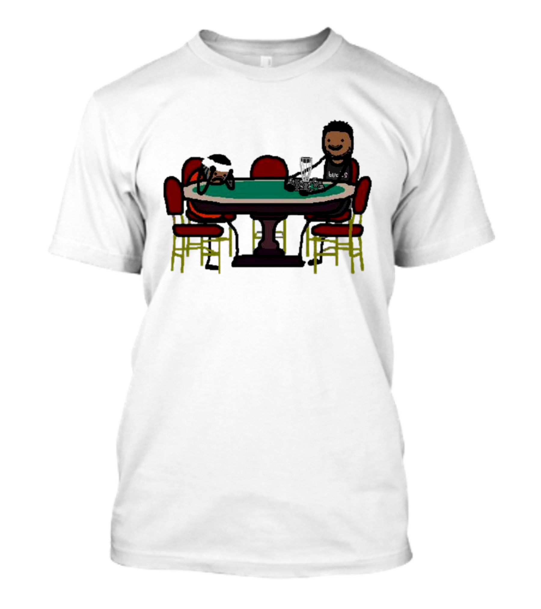 Giannis Antetokounmpo Milwaukee Bucks Poker Table Scene T-Shirt