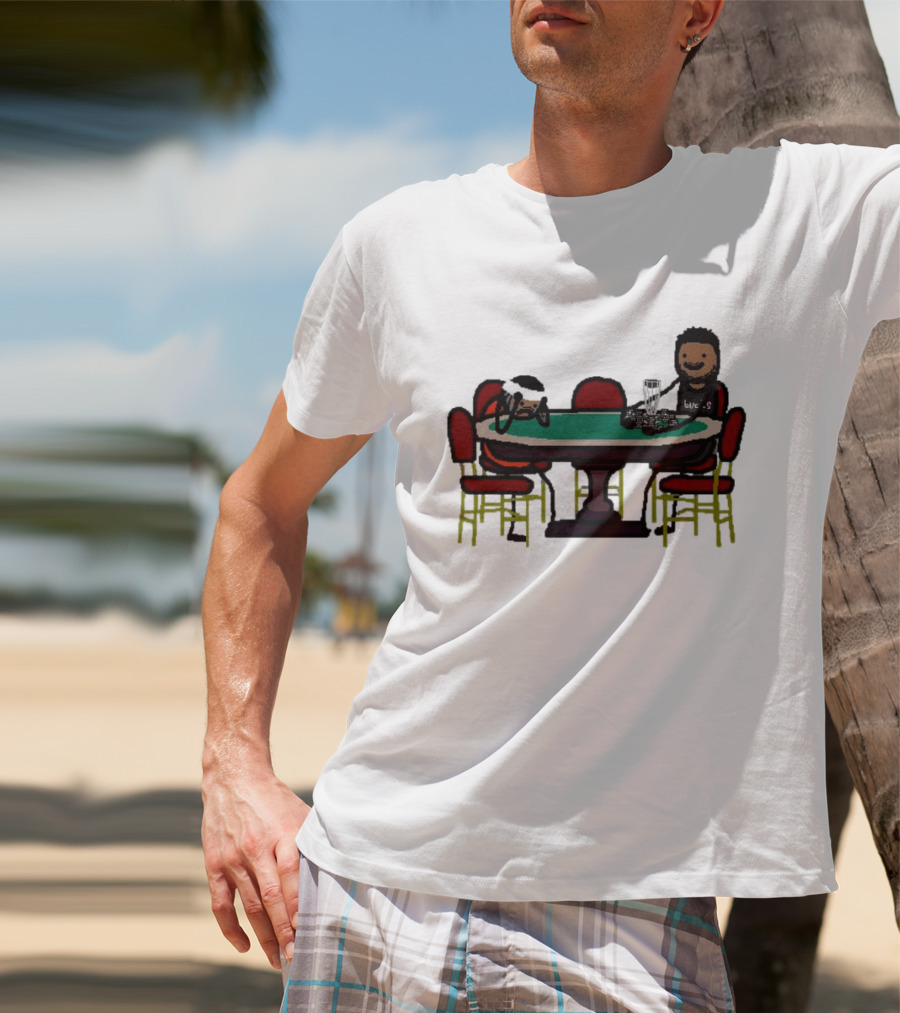 Giannis Antetokounmpo Milwaukee Bucks Poker Table Scene T-Shirt