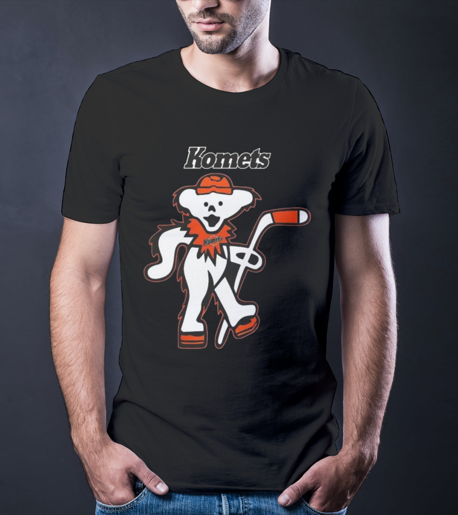 Komets Grateful Dead Hockey Bear Fan Night T-Shirt