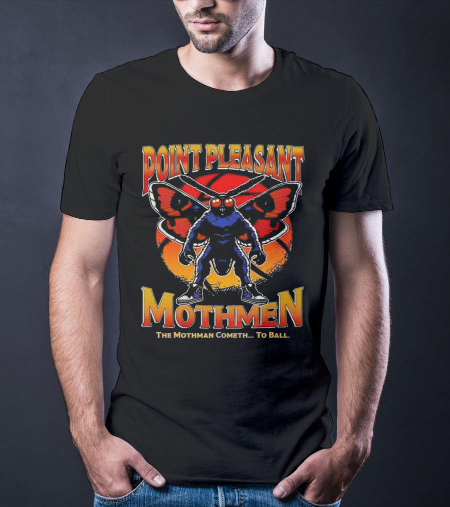 Point Pleasant Mothmen The Mothman Cometh To Ball T-Shirt