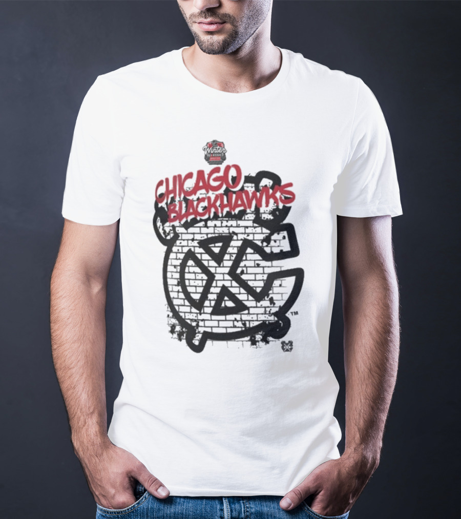 Chicago Blackhawks 2025 NHL Winter Classic Brick Wall T-Shirt