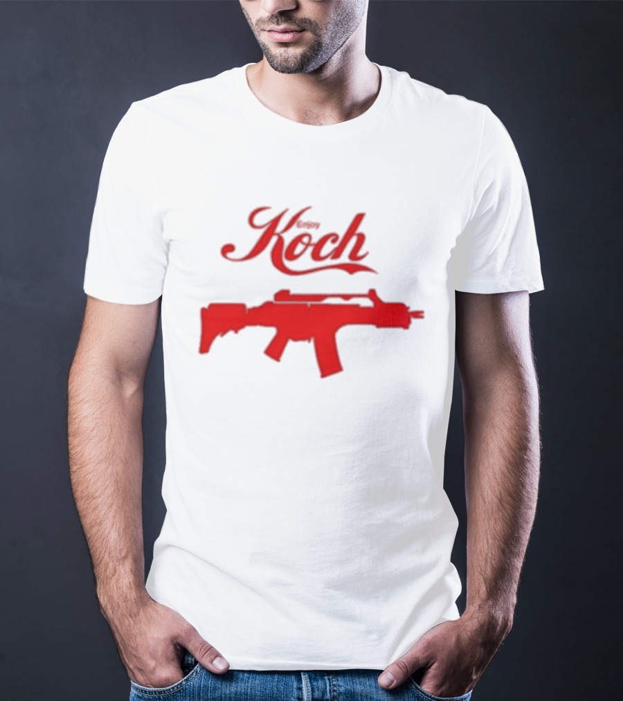 Enjoy Koch Heckler And Koch Coca Cola Style Red Gun T-Shirt