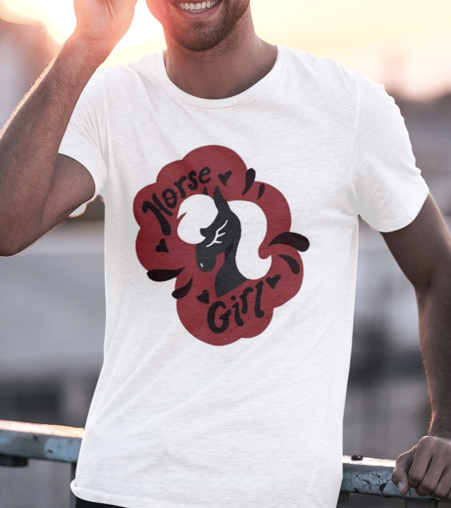 Norse Girl Horse Girl Sharkrobot T-Shirt