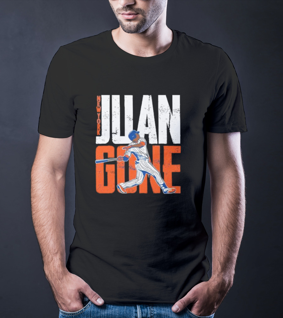 New York Juan Gone Baseball Player Swinging T-Shirt
