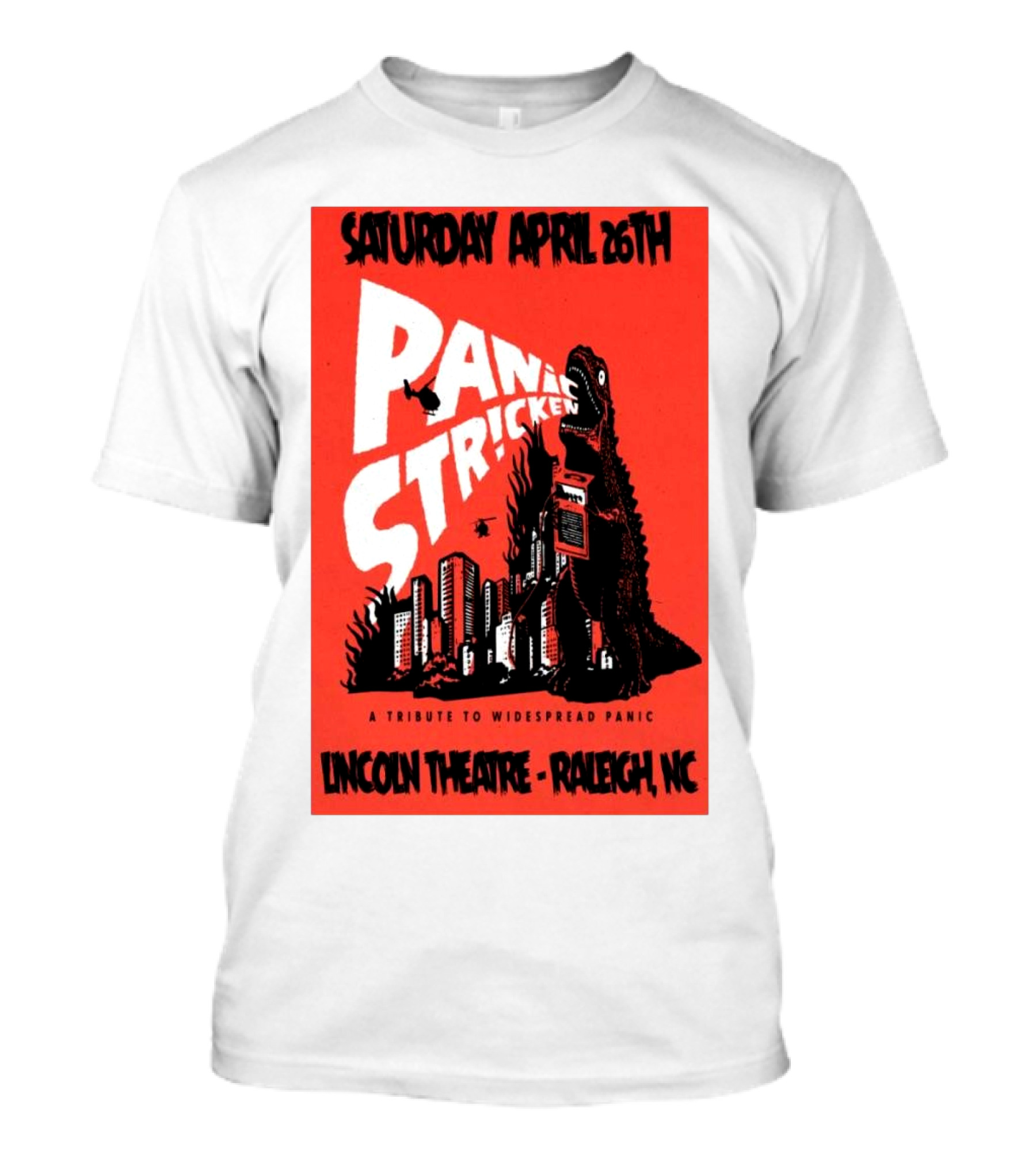 Saturday April 26th Panic Stricken A Tribute To Widespread Panic Lincoln Theatre Raleigh NC T-Shirt