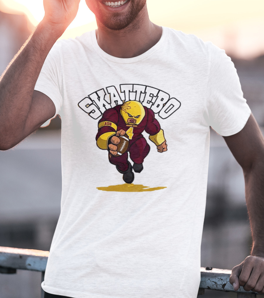 Skattebo ASU Arizona State Football Juggernaut T-Shirt