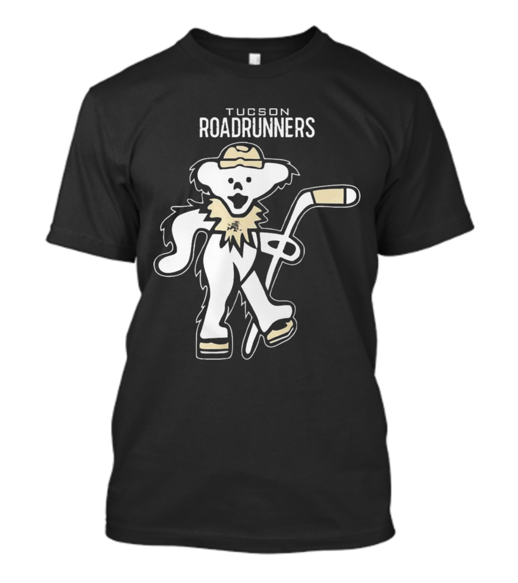 Tucson Roadrunners 2025 Grateful Dead Night Hockey Bear T-Shirt