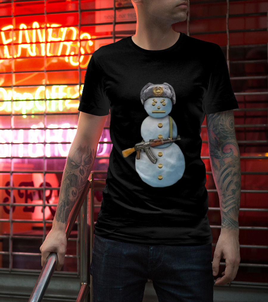 Jpegmafia Snowman Soviet Hat AK-47 Iconic T-Shirt