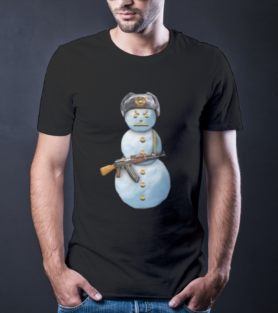 Jpegmafia Snowman Soviet Hat AK-47 Iconic T-Shirt