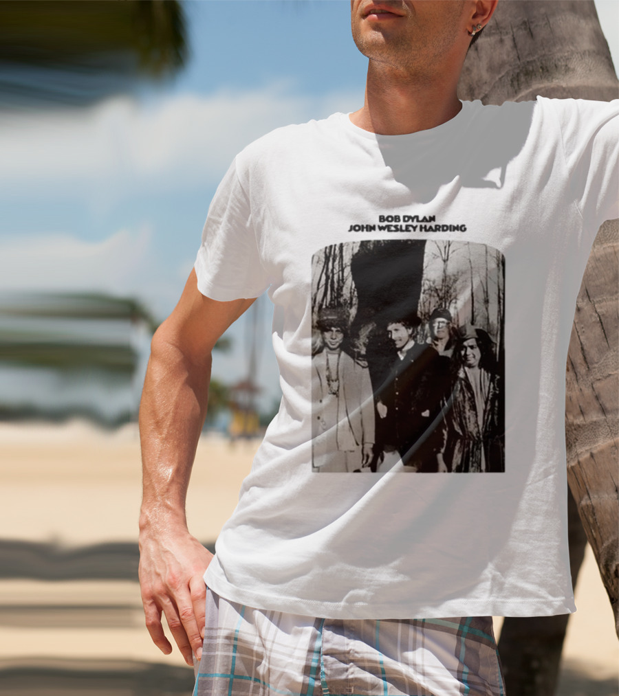Bob Dylan John Wesley Harding Album Cover Image T-Shirt