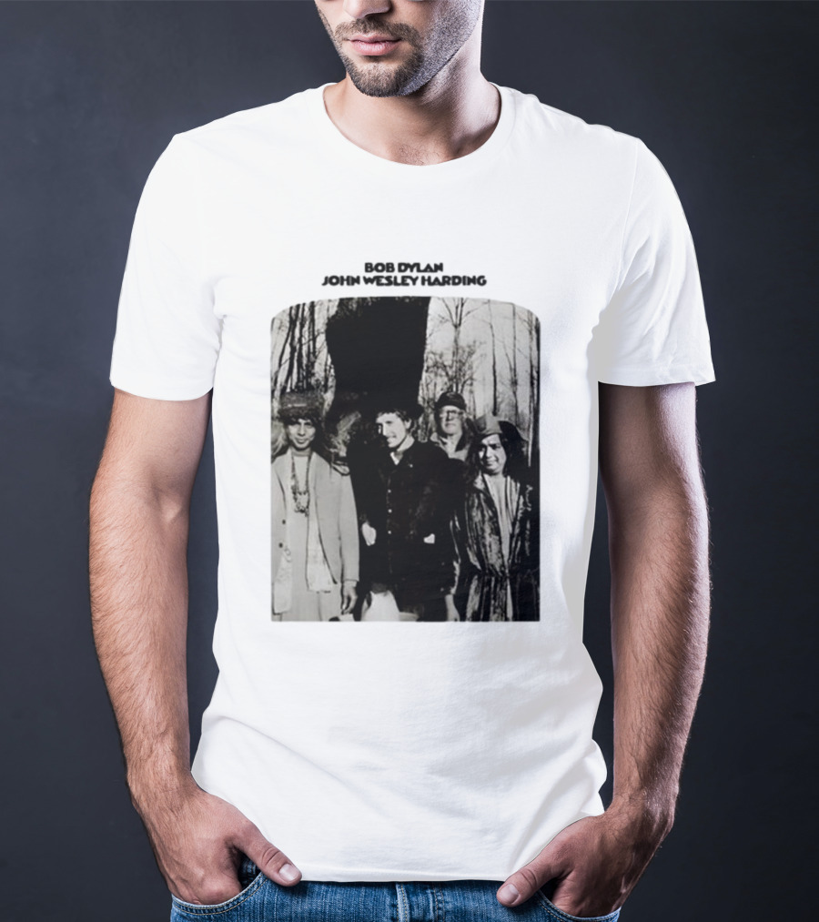 Bob Dylan John Wesley Harding Album Cover Image T-Shirt