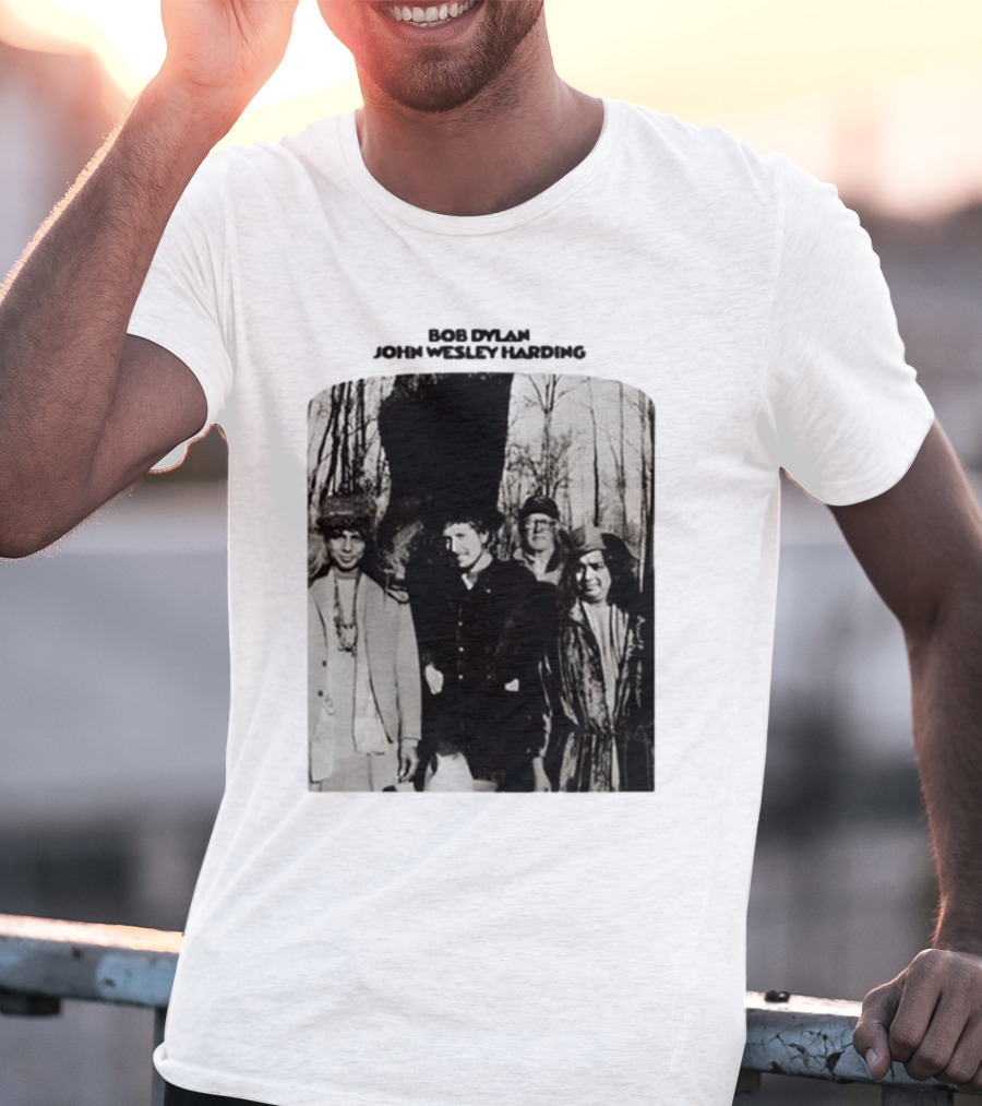 Bob Dylan John Wesley Harding Album Cover Image T-Shirt