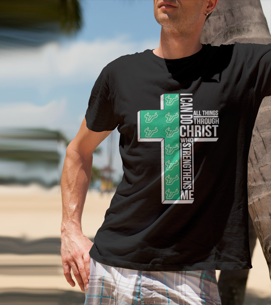 South Florida Bulls Christian Faith Empowerment With Cross T-Shirt