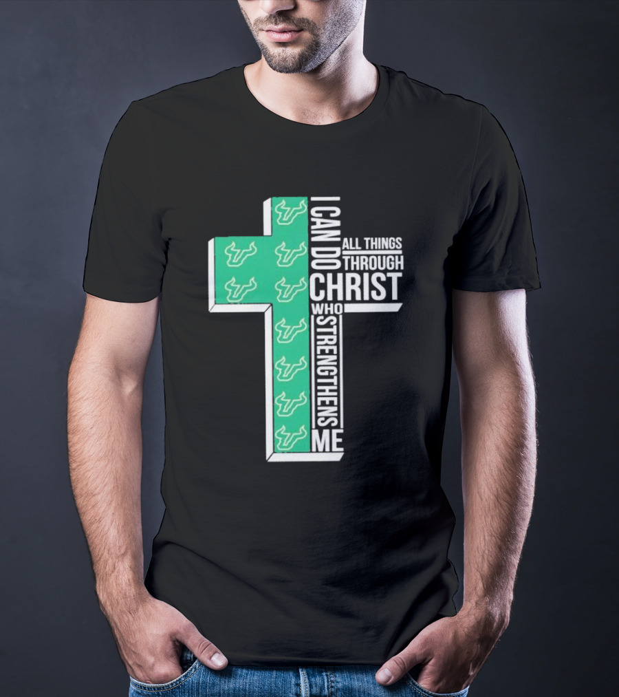 South Florida Bulls Christian Faith Empowerment With Cross T-Shirt