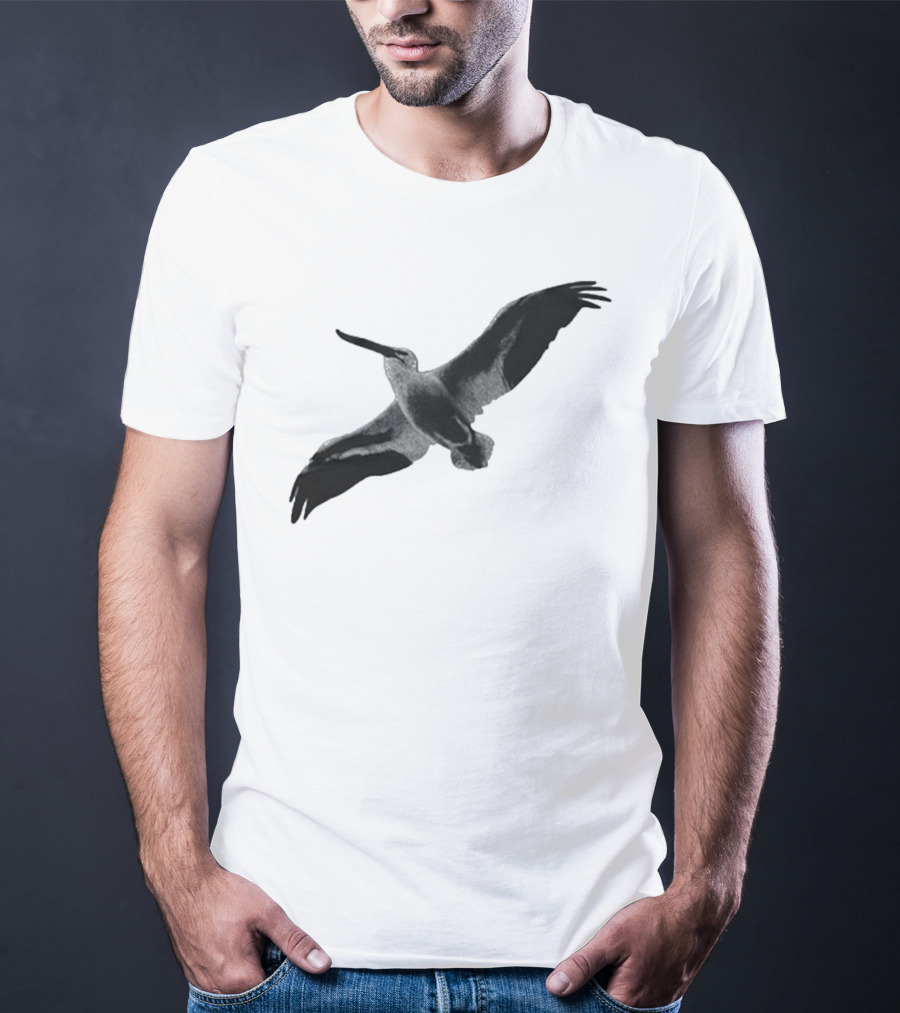 Staff Somewhere On The Northside Black And White Pelican T-Shirt