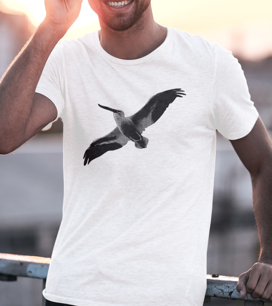 Staff Somewhere On The Northside Black And White Pelican T-Shirt