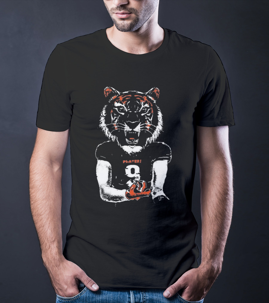 Joe Burrow Ice In My Veins Tiger Player 9 T-Shirt