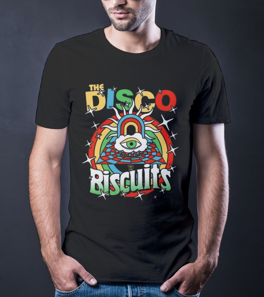 The Disco Biscuits Eye Pyramid Starburst NYE 2025 T-Shirt
