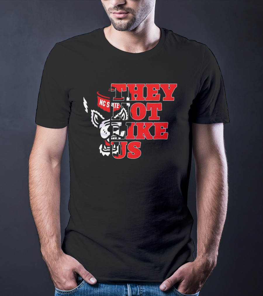 They Not Like Us NC State Wolfpack Football 2025 T-Shirt