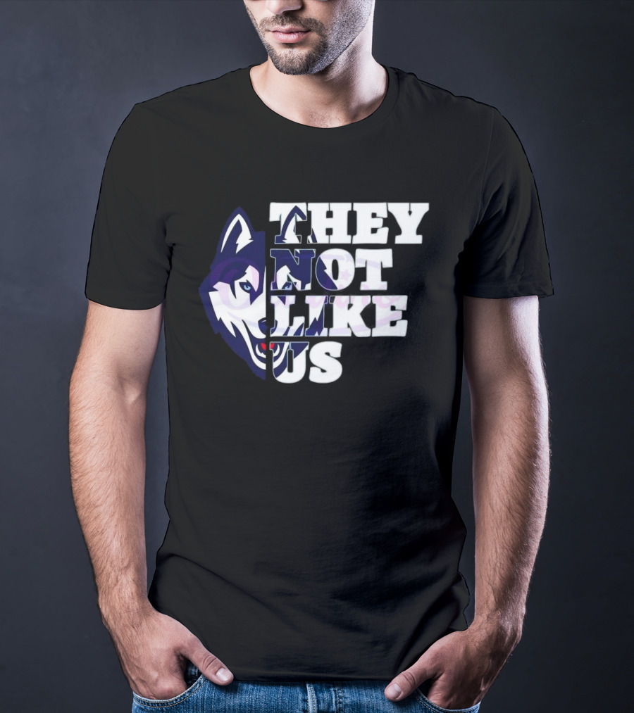 UConn Huskies They Not Like Us College Football 2025 T-Shirt