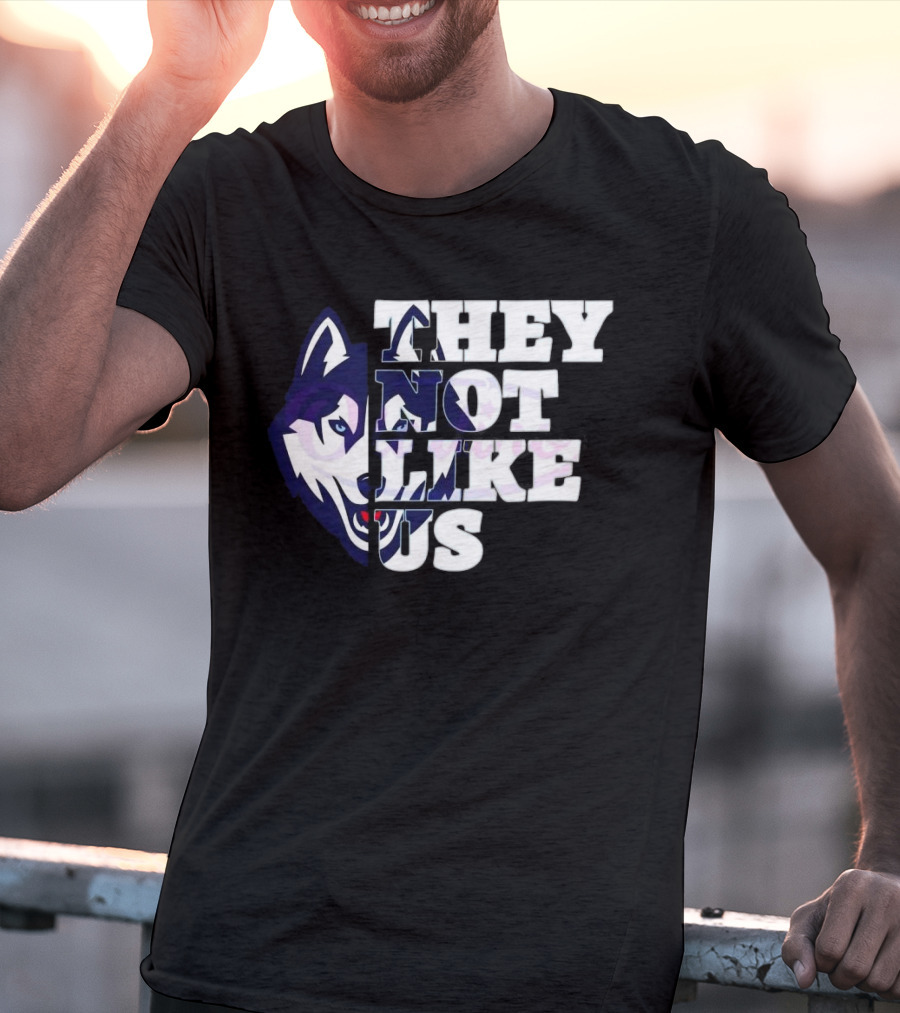 UConn Huskies They Not Like Us College Football 2025 T-Shirt