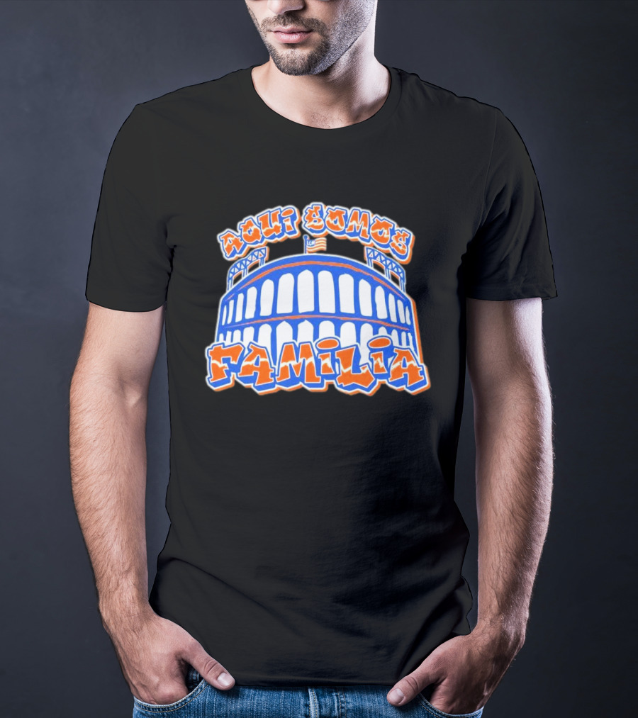 Aqui Somos Familia Citifield New York Mets T-Shirt