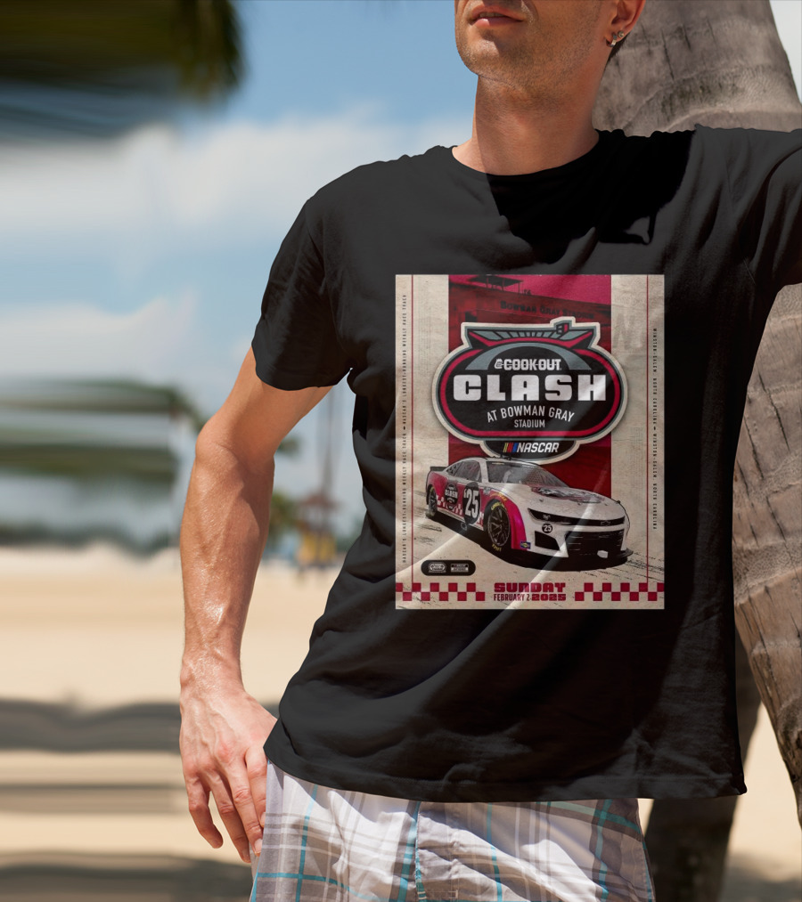 Cook Out Clash NASCAR February 2 2025 Bowman Gray Stadium Winston-Salem North Carolina T-Shirt