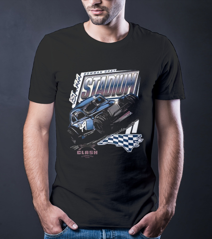 Bowman Gray Stadium Vintage Car EST 1949 Cook Out Clash Racing T-Shirt