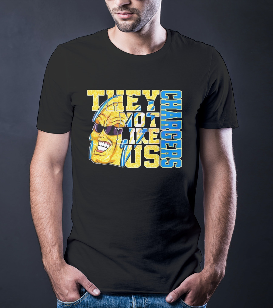 Los Angeles Chargers Glitter They Not Like Us 2025 T-Shirt