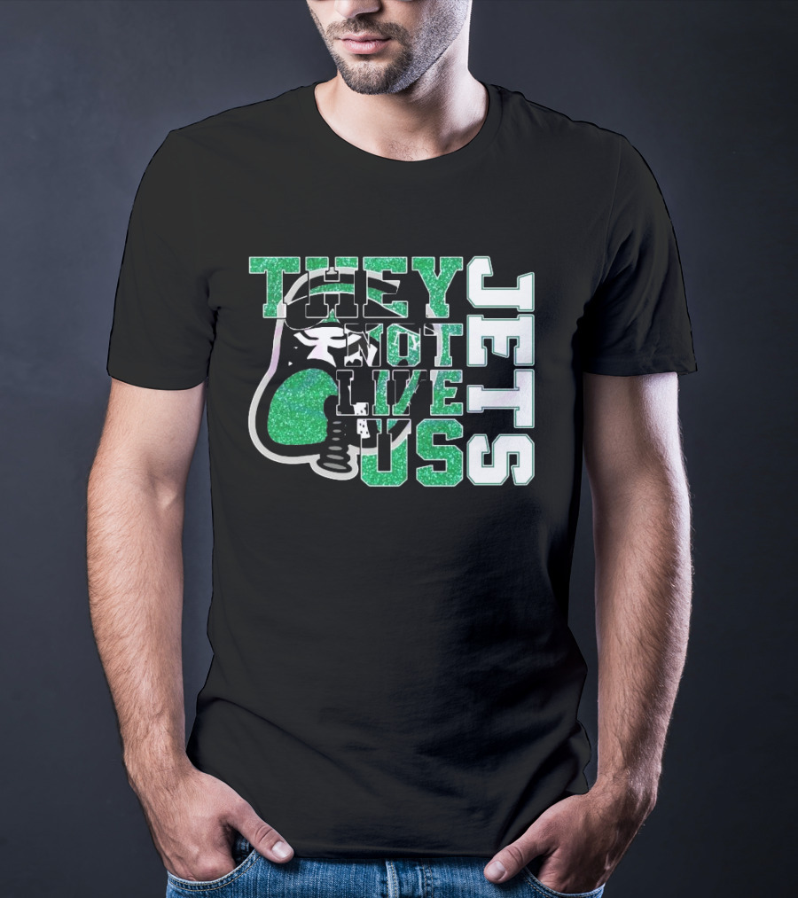 They Not Like Us Glitter New York Jets 2025 T-Shirt