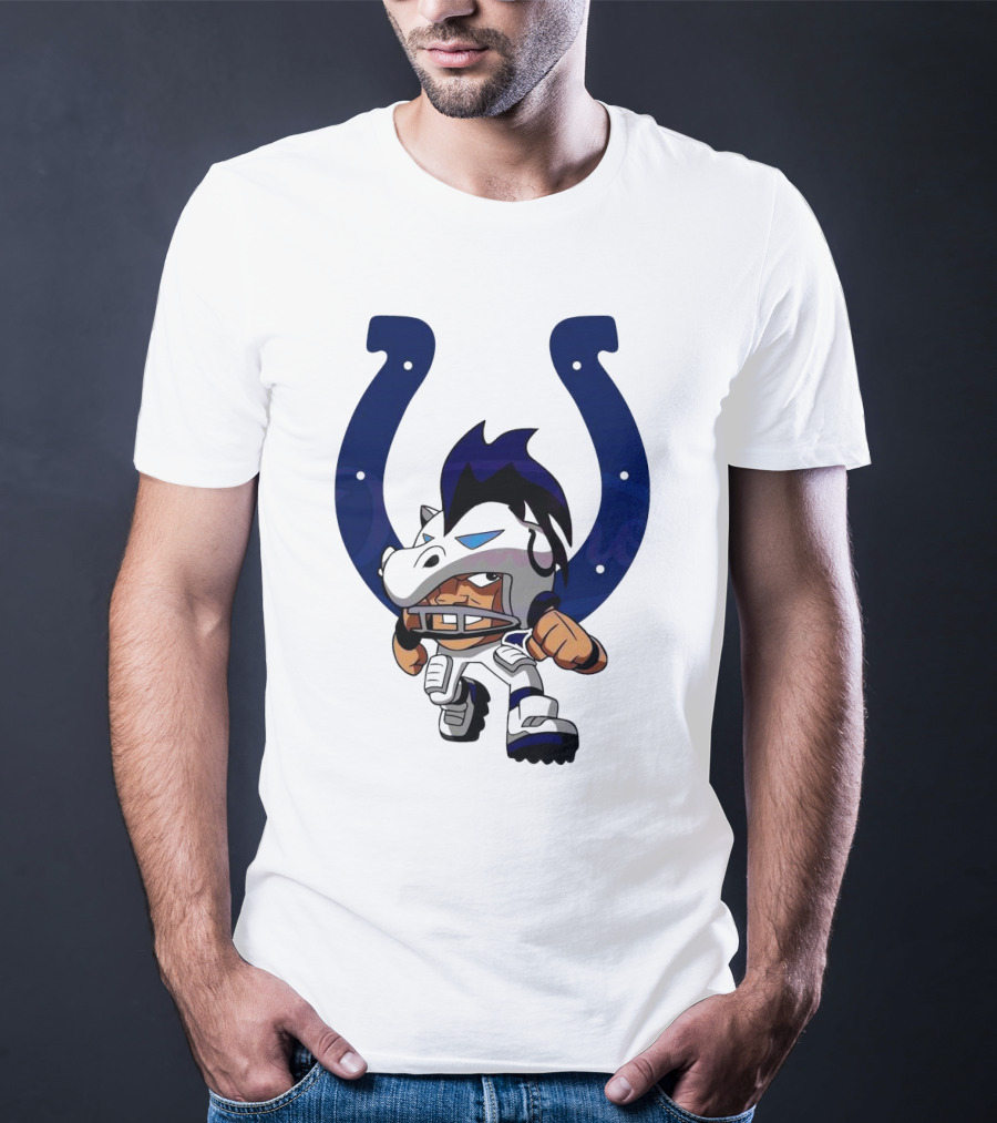 Indianapolis Colts Rush Zone NFL Character 2025 T-Shirt